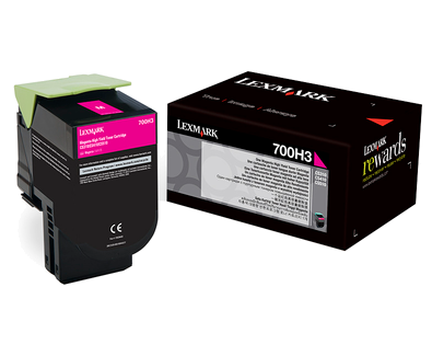 LEXMARK 700H3 MAGENTA HIGH YIELD TONER CARTRIDGE
