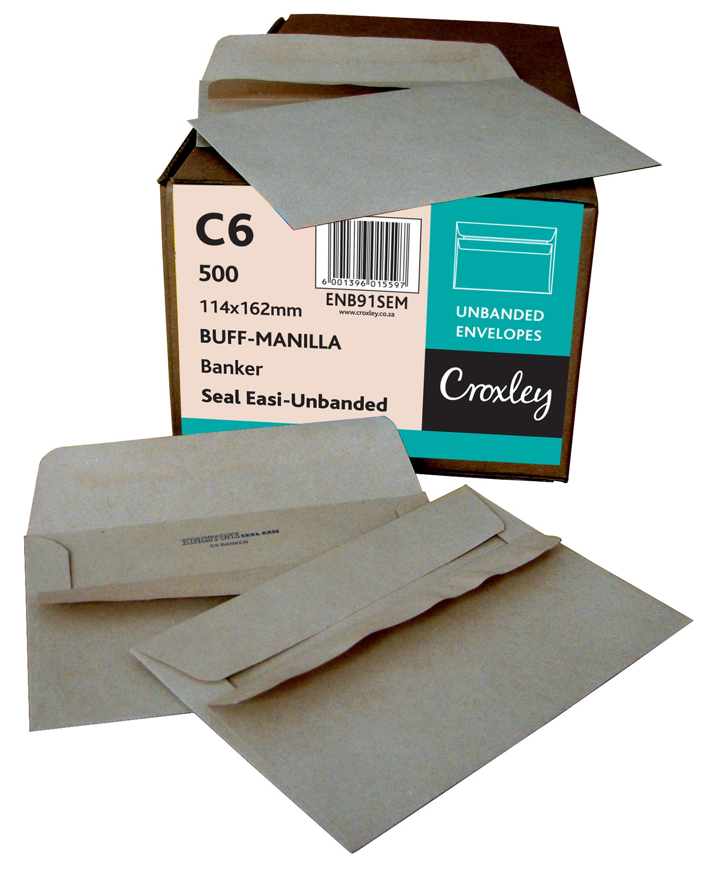 C6 Croxley Brown Seal Easi Unbanded (Kingstone) 114x162