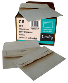 C6 Croxley Brown Seal Easi Unbanded (Kingstone) 114x162