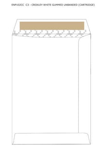 C3 White Croxley Envelopes 458 X 324 Full Gum
