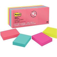3M Neon Post It 38mmx50mm | Adhesive Note Pads
