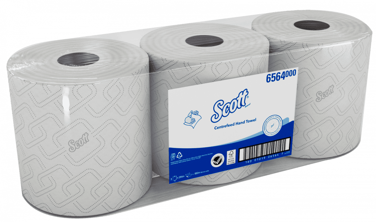 TOWEL 6564 SCOTT 1PLY 3 x 294m | Toilet Rolls and Tissues