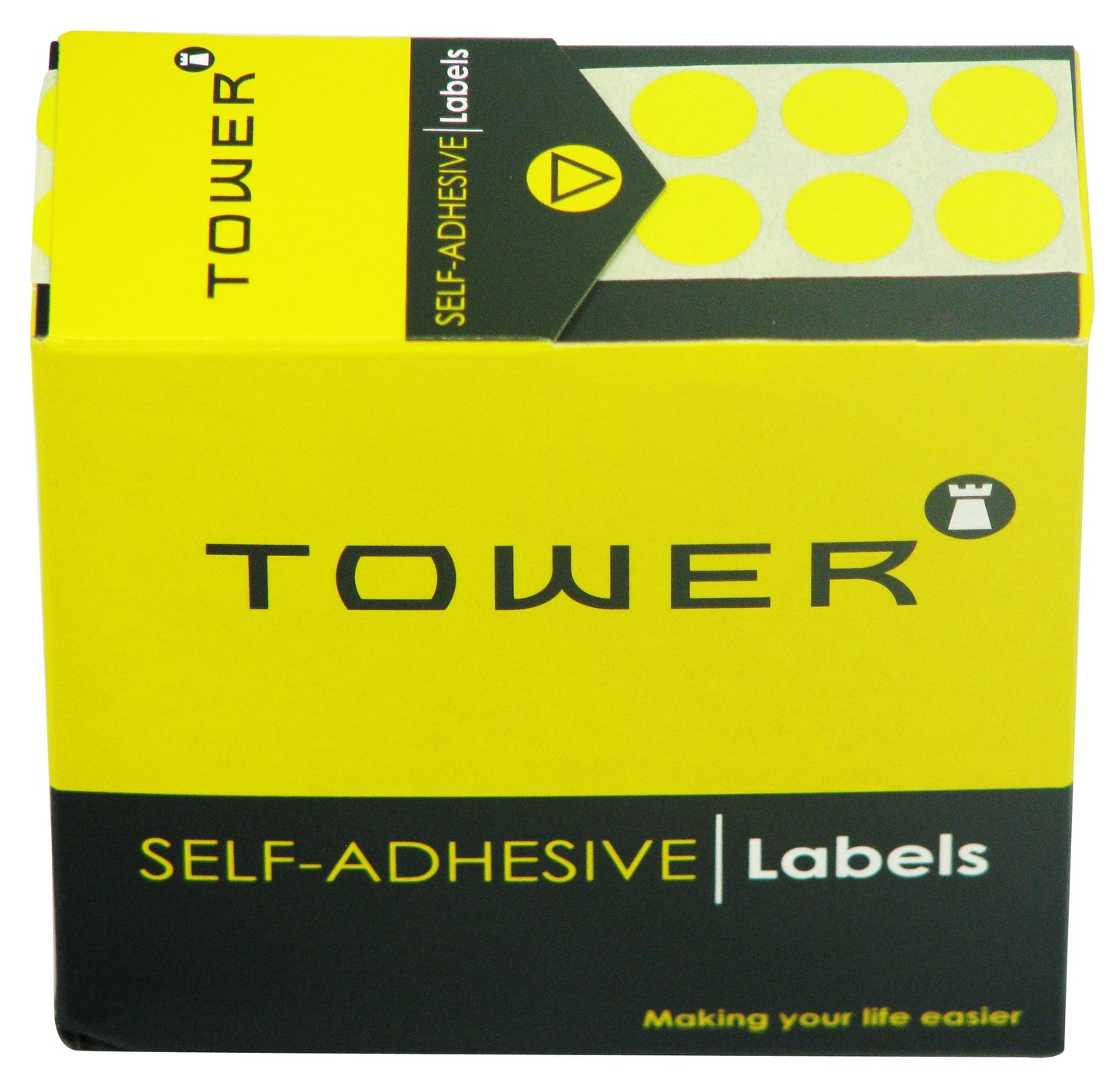 Tower C10 Label Yellow