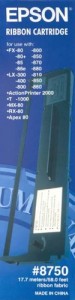 Epson MX80-Lx300-850-Fx800-850-87 Dual Pack Ribbon Sidm Ribbon Cartridge