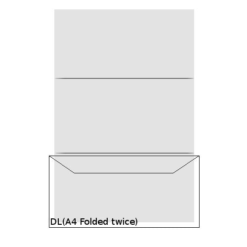 MERPAK 110x220 WHITE SIMPLISTIK | DL Envelopes