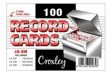Croxley JD638 Record Cards 102mmx152mm