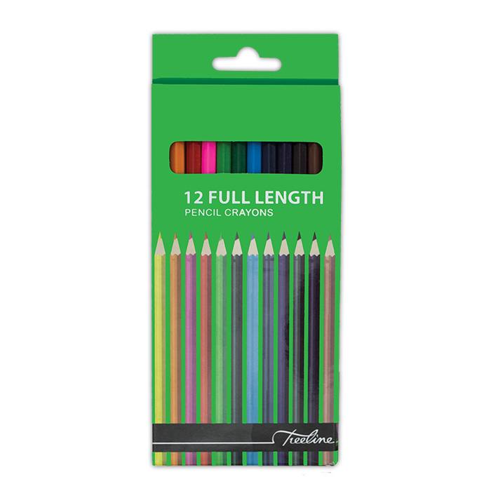Treeline Pencil Crayons Full Length 12's | Pencils