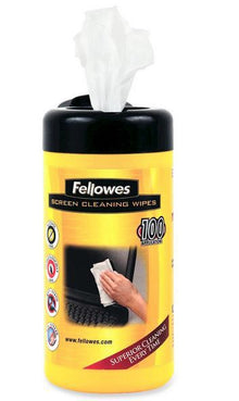 Fellowes Screen Cleaning Wipes 100'S