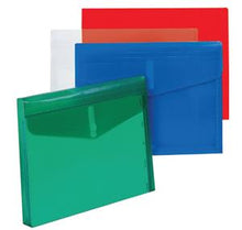 Bantex Polyprop Envelope A4 Horizontal Green Velcro