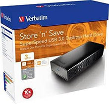 VERBATIM 3TB  3.5"STORE N SAVE USB 3.0 HARD DRIVE GEN 2 BL | Portable and External Hard Drives