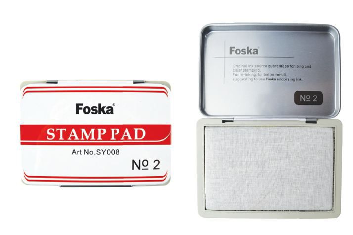 Foska No.2 Metal Stamp Pad Uninked 122x84 | Stamp Pads