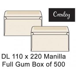 Croxley Envelopes Dl 110x220 Full Gum - Enb92sm