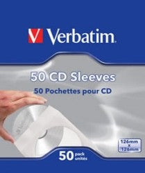 Verbatim CD Single Sleeves (50 Pack)