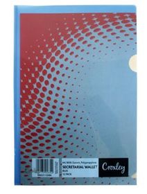 Croxley Secretarial Wallet Blue (12's)