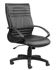 Holly High Back With Flexi Arms Bonded Leather Black | Chairs