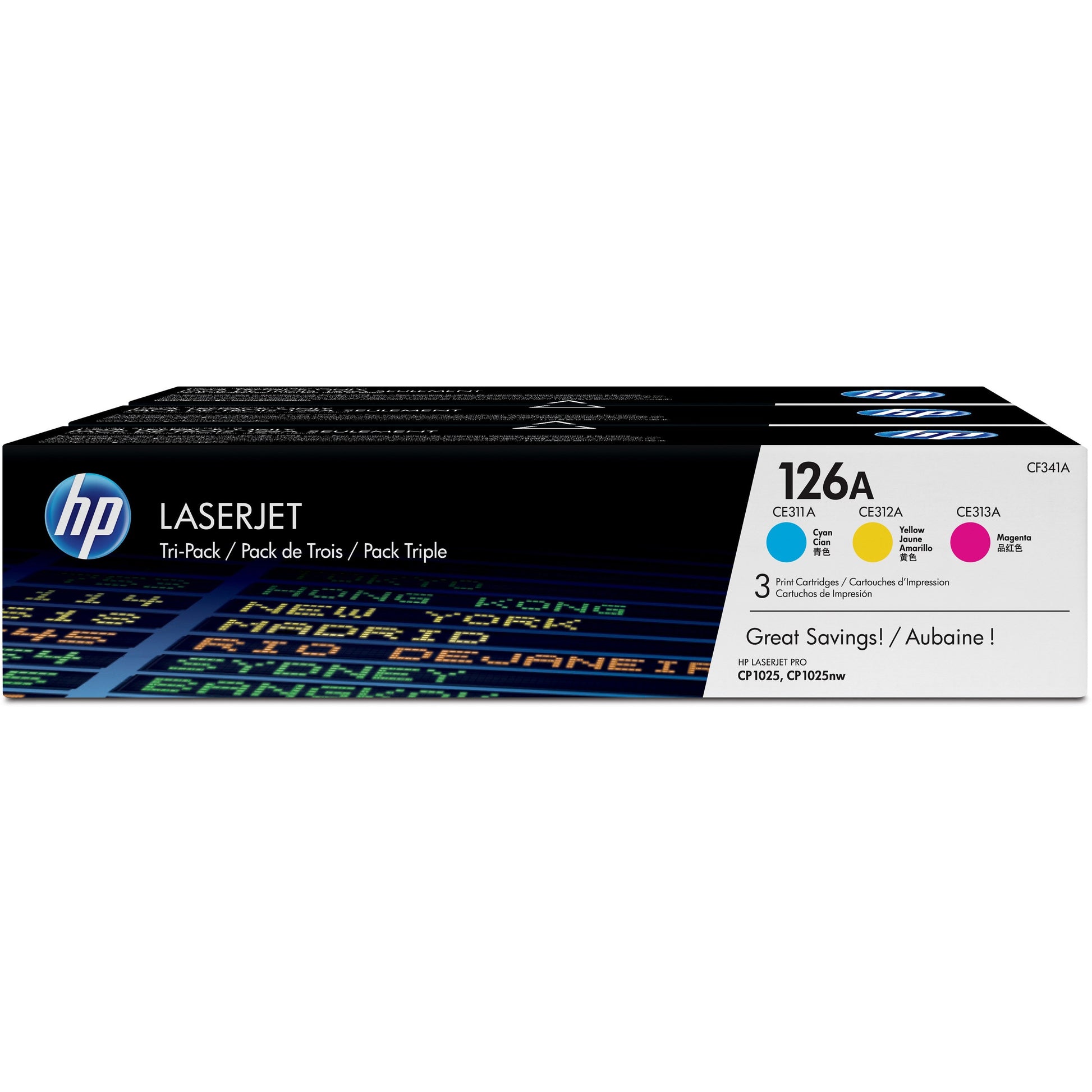 HP 126A Tri-Pack Laserjet Toner Cartridge | Hewlett Packard Toner Cartridges Genuine