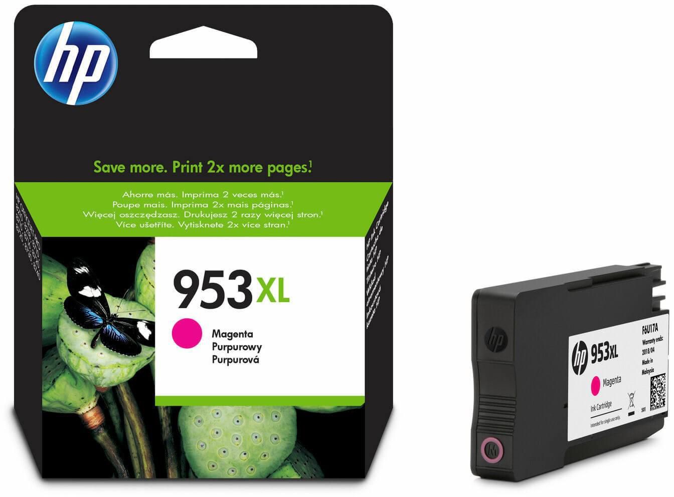 HP 953 High Yield Magenta Ink Cartridge For Officejet Pro 87 | Hewlett Packard Inkjet Cartridges Genuine