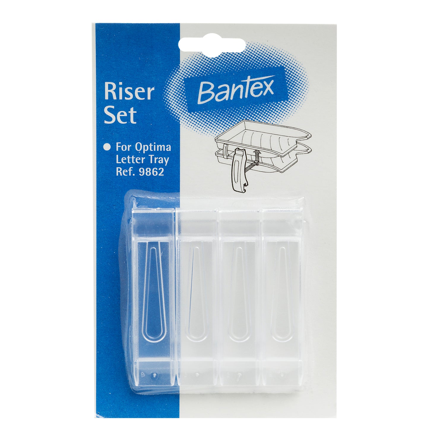 Bantex Letter Tray-Risers Set 4