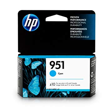 HP 951 CYAN INK CARTRIDGE FOR OFFICEJET PRO 251DW | Hewlett Packard Toner Cartridges Genuine