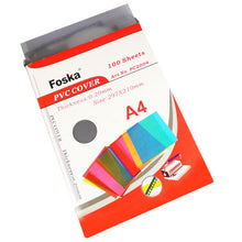 A4 Clear Binding Covers  150mic 100's