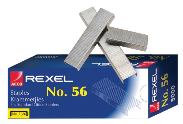Rexel No.56 Staples 5000's(20 Sheet Capacity)