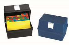 Bantex A5 Card File Box Black
