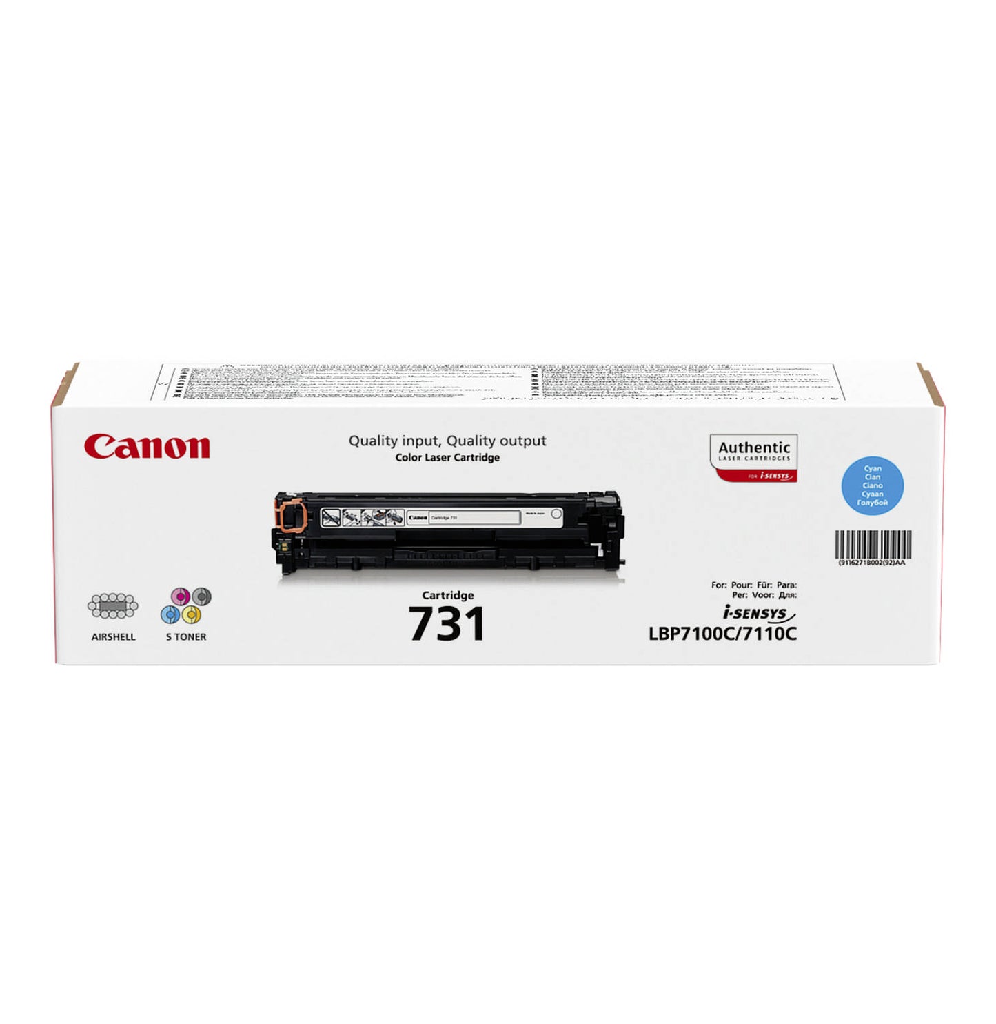 Canon 731 Cyan Toner LBP7100CN/LBP7110CW