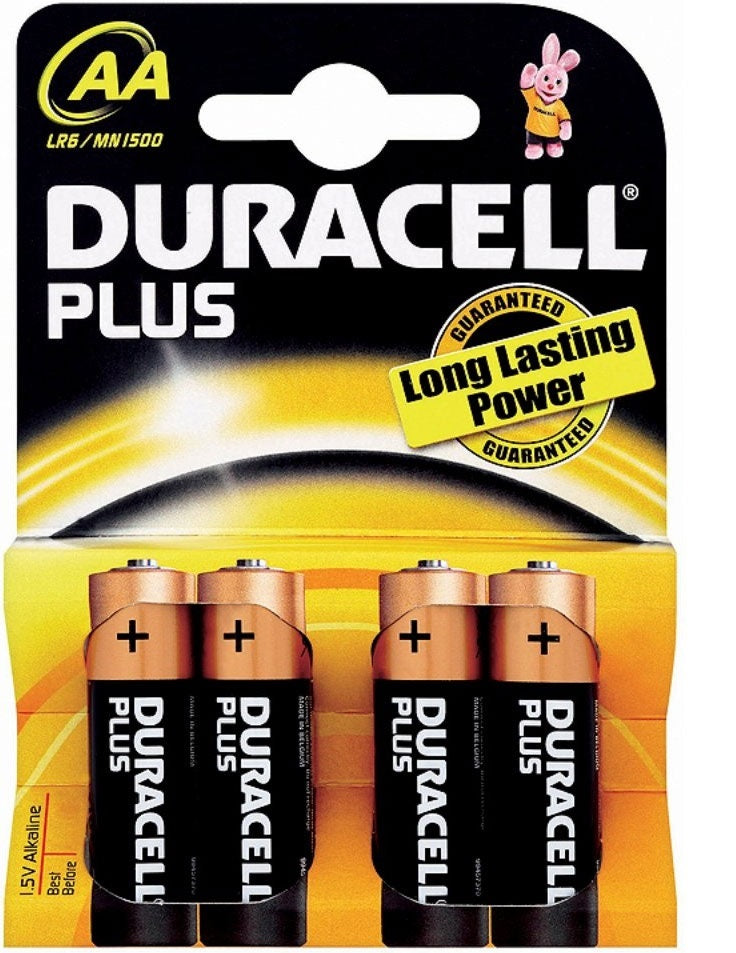 Duracell AA Batteries Non Rechargeable - 4 Pack