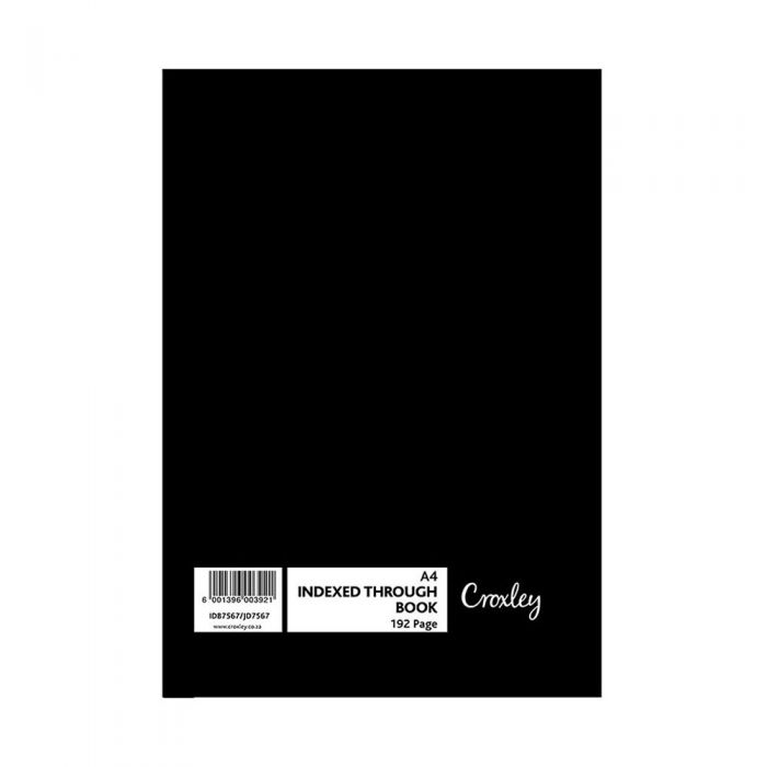 Croxley JD7567 A4 Index Book 192PG | Index Books