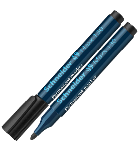 SCHNEIDER MAXX 130 BULLET POINT PERMANENT MARKER BLACK PACK OF 10 | SCHNEIDER - Writing Materials