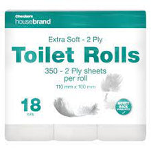 TOILET ROLLS 2PLY WHITE HOUSEBRAND 18S | Toilet Rolls and Tissues