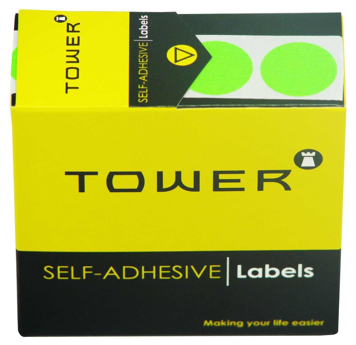 Tower C25 Label Flu Green
