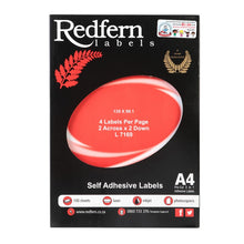 Redfern Laser 4UP Label (139mmx99.1mm) 7169 | Inkjet and Laser Labels