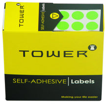 Tower C10 Label Flu Green