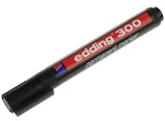 Edding 300 Black Bullet Marker | Permanent Marking Pens