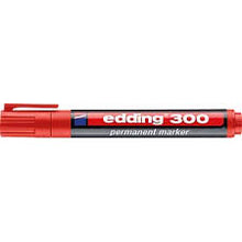 Edding 300 Red Bullet Marker | Permanent Marking Pens