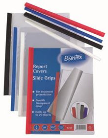 Bantex A4 6mm Slide Grips Blue
