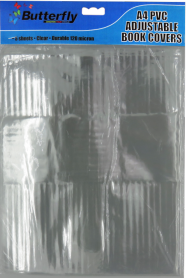 A4 Adjustable Plastic Bk Cover 120 MIC 5 Per Pack PVC