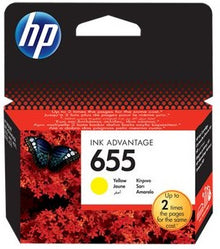 HP 655 Yellow Ink Cartridge