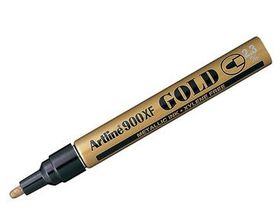 Artline EK900XF Metallic Marker Med Gold | Permanent Marking Pens