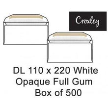 Croxley Envelopes Dl 110x220 Full Gum Opaque - Enb92cw