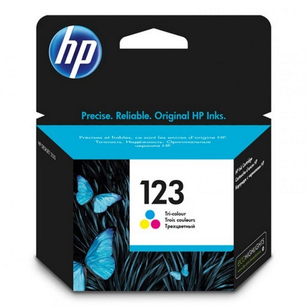 HP 123 TRI-COLOUR INK CARTRIDGE | Hewlett Packard Toner Cartridges Genuine