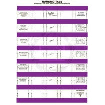 Tidy Files Numeric Labels - Dark Purple