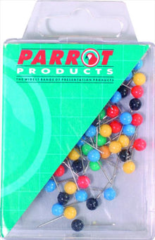 Parrot Map Pins Boxed 100 Assorted | Pins - Map