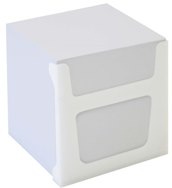 Bantex Memo Cube Full White Paper | Desk Cubes and Refills