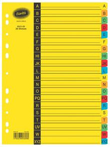 Bantex A-Z Board Index White