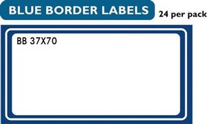 Redfern Blue Border Labels
