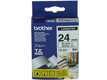 Brother TZ251 24mmx8m Black On White Tape