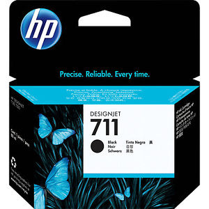 HP 711 Black Ink Cartridge | Hewlett Packard Inkjet Cartridges Genuine