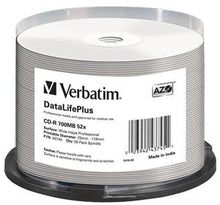 Verbatim CD-R 700mb 52x Speed 50pack Wide White Printable
